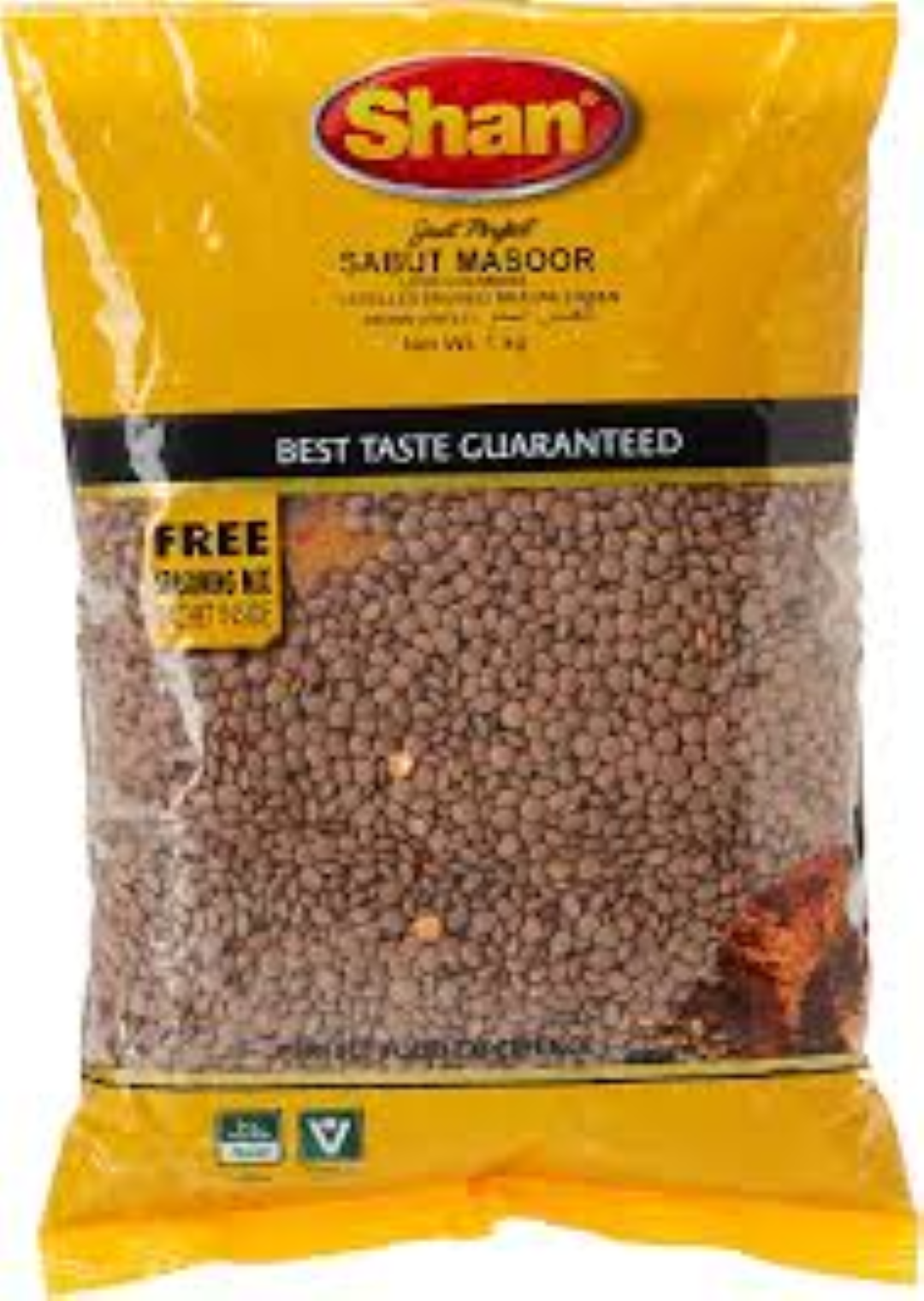 SHAN SABUT MASOOR WHOLE(BROWN LENTILS)1KG